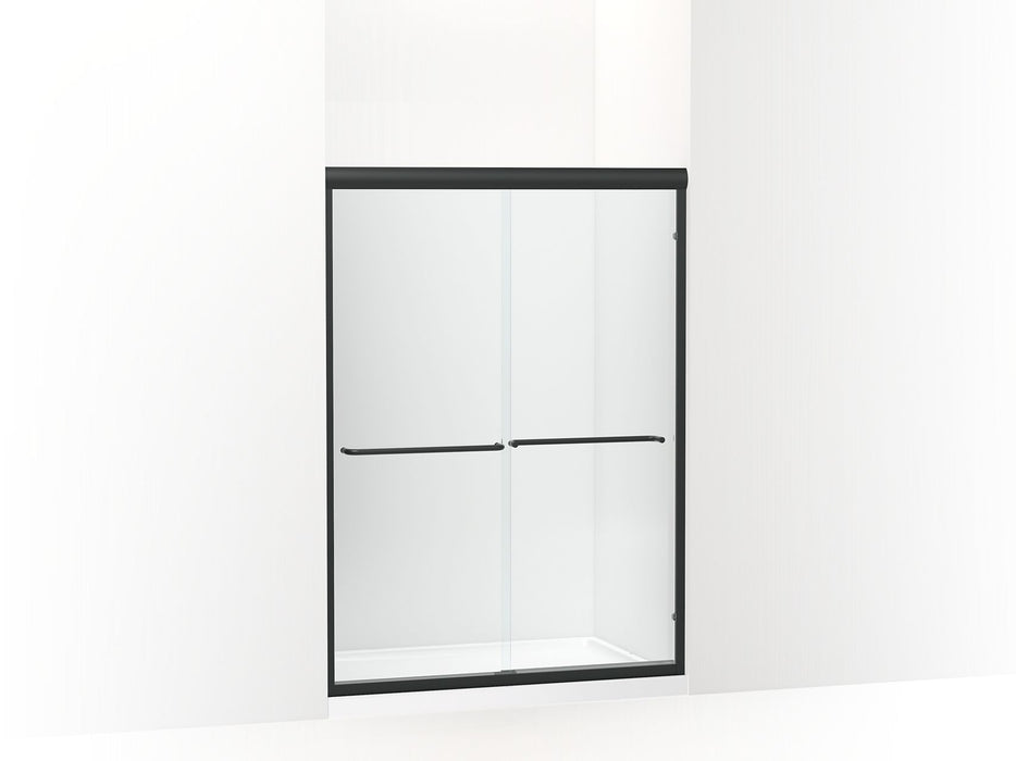 Sterling 572124-G05 Finesse 65-1/2" H Sliding Shower Door with 1/4"-thick Glass, Matte Black