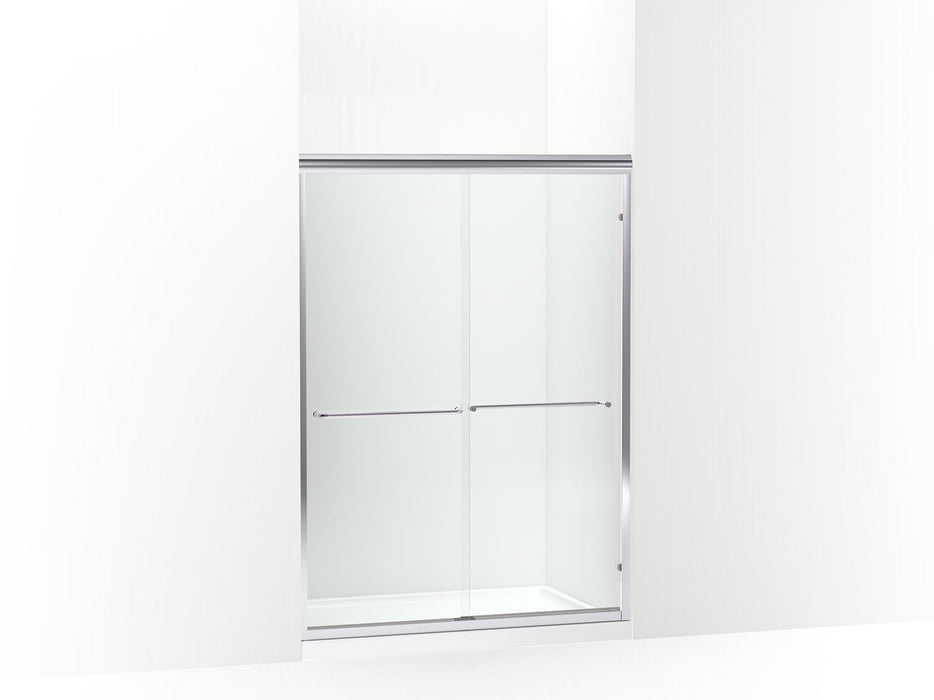Sterling 572124-G05 Finesse 65-1/2" H Sliding Shower Door with 1/4"-thick Glass, Polished Stainless