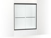 Sterling 572125-G05 Finesse 65-1/2" H Sliding Shower Door with 1/4"-thick Glass, Matte Black