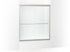 Sterling 572125-G05 Finesse 65-1/2" H Sliding Shower Door with 1/4"-thick Glass, Nickel