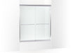 Sterling 572125-G05 Finesse 65-1/2" H Sliding Shower Door with 1/4"-thick Glass, Polished Stainless