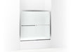 Sterling 581005-59 Meritor Frameless Sliding Bath Door 54-3/8"–59-3/8" W x 55-1/8" H, Silver