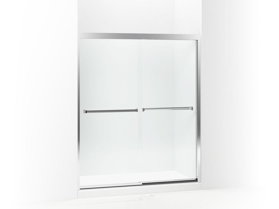 Sterling 581075-59 Meritor Frameless Sliding Shower Door 54-3/8"-59-3/8" x 69-11/16", Silver