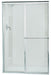 Sterling 5960-44 Deluxe Framed Sliding Shower Door, 65-1/2" H x 39 - 44" W, with 1/8" Thick Pebbled Glass, Silver