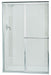 Sterling 5960-48 Deluxe Framed Sliding Shower Door, 65-1/2" H x 43-7/8 - 48-7/8" W, with 1/8" Thick Pebbled Glass, Silver