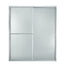 Sterling 5970-48 Deluxe Framed Sliding Shower Door, 70" H x 43-7/8 - 48-7/8" W, with 1/8" Thick Pebbled Glass, Silver