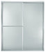 Sterling 5970-59 Deluxe Framed Sliding Shower Door, 70" H x 54-3/8 - 59-3/8" W, with 1/8" Thick Pebbled Glass, Silver