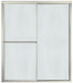 Sterling 5975-59 Deluxe Framed Sliding Shower Door 54-3/8"–59-3/8" W x 69-7/8" H, Nickel