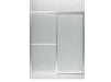 Sterling 5976-59 Deluxe Framed Sliding Shower Door, 70" H x 54-3/8 - 59-3/8" W, with 1/8" Thick Rain Glass, Silver