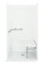 Sterling 62050115 OC-SS-39 39-3/8" x 39-3/8" Vikrell® Shower with Right Seat, Left Grab Bars, Center Drain, White