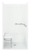 Sterling 62050125 OC-SS-39 39-3/8" x 39-3/8" Vikrell® Shower with Left Seat, Right Grab Bars, Center Drain, White