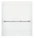 Sterling 62062103 OC-S-63 63-1/4" Vikrell® Shower Back Wall with Grab Bar, White