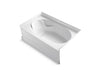 Sterling 71101122 Ensemble 60" x 36" Vikrell® Bath, Right Above-floor Drain, White