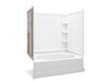 Sterling 71110126 Ensemble Tile 60" x 42" Vikrell® Bath/shower with Aging in Place Backerboards, Right Drain, White