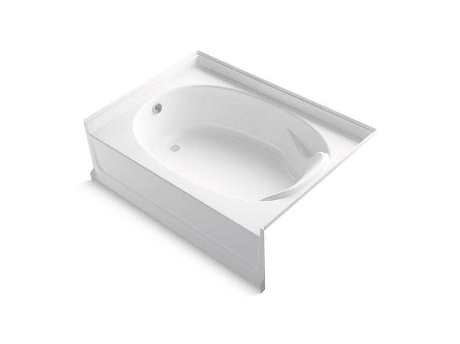 Sterling 71111110 Ensemble 60" x 42" Vikrell® Bath, Left Drain, White