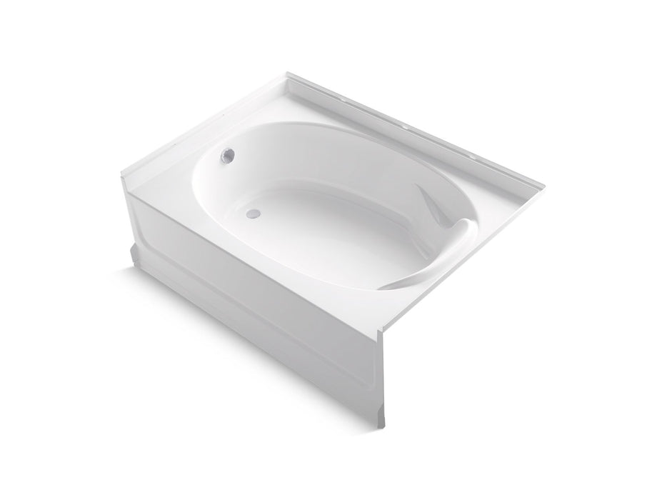 Sterling 71111112 Ensemble 60" x 42" Vikrell® Bath, Left Above-floor Drain, White