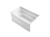 Sterling 71121122 Ensemble 60" x 32" Vikrell® Bath, Right Above-floor Drain, White