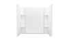 Sterling 71164106 Accord 60" x 36" Vikrell® Shower Wall Set with Aging in Place Backerboards, White