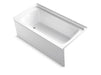 Sterling 71171112 Ensemble 60" x 30" Vikrell® Bath, Left Above-floor Drain, White