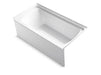 Sterling 71171122 Ensemble 60" x 30" Vikrell® Bath, Right Above-floor Drain, White