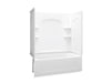 Sterling 71220110 Ensemble Curve 60" x 32" Vikrell® Bath/shower, Left Drain, White