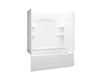 Sterling 71220120 Ensemble Curve 60" x 32" Vikrell® Bath/shower, Right Drain, White