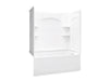 Sterling 71220122 Ensemble Curve 60" x 32" Vikrell® Bath/shower, Right Above-floor Drain, White