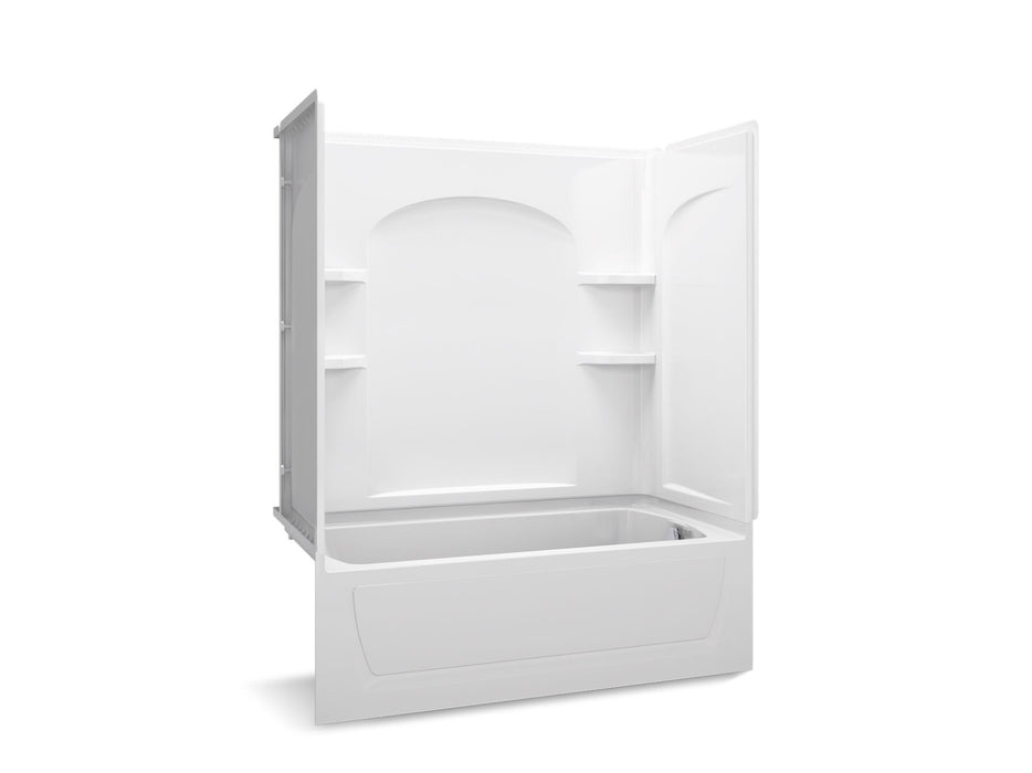 Sterling 71224100 Ensemble Curve 60" x 32" Vikrell® Bath/shower Wall Set, White