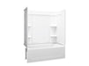 Sterling 71320110 Ensemble Medley 60" x 32" Vikrell® Bath/shower, Left Drain, White