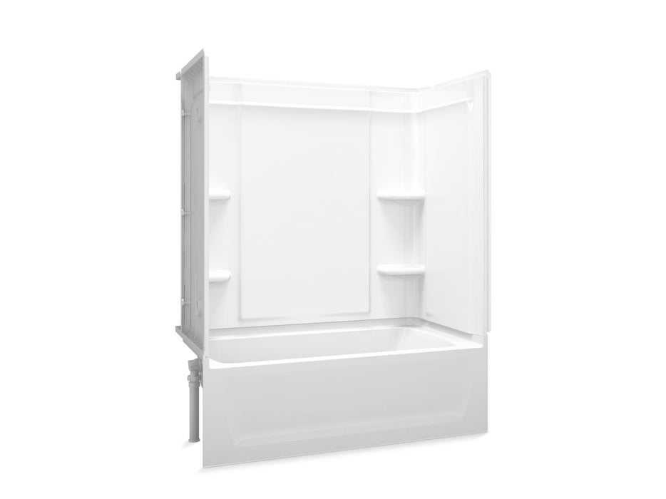 Sterling 71320110 Ensemble Medley 60" x 32" Vikrell® Bath/shower, Left Drain, White