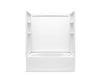 Sterling 71340118 Performa 2 60" x 29" Above-floor-drain Vikrell® Bath/shower with Aging in Place Backerboards, Left Drain, W