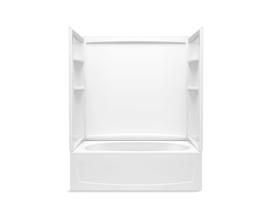 Sterling 71340118 Performa 2 60" x 29" Above-floor-drain Vikrell® Bath/shower with Aging in Place Backerboards, Left Drain, W