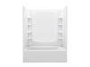 Sterling 71470116 STORE+ 60" x 30" Vikrell® Bath/shower with Aging in Place Backerboards, Left Drain, White