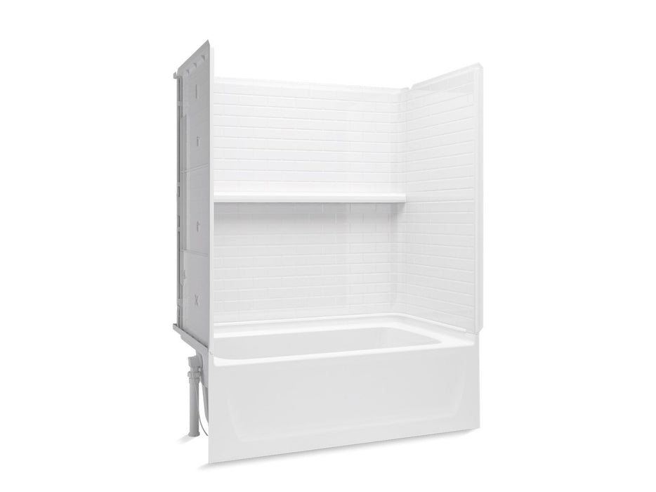 Sterling 71520110 Traverse 60" x 32" Vikrell® Bath/shower, Left Drain, White