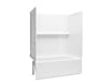 Sterling 71520116 Traverse 60" x 32" Vikrell® Bath/shower with Aging in Place Backerboards, Left Drain, White