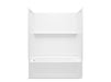 Sterling 71520118 Traverse 60" x 32" Vikrell® Bath/shower with Aging in Place Backerboards, Left Above-floor Drain, White