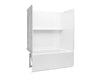Sterling 71520118 Traverse 60" x 32" Vikrell® Bath/shower with Aging in Place Backerboards, Left Above-floor Drain, White