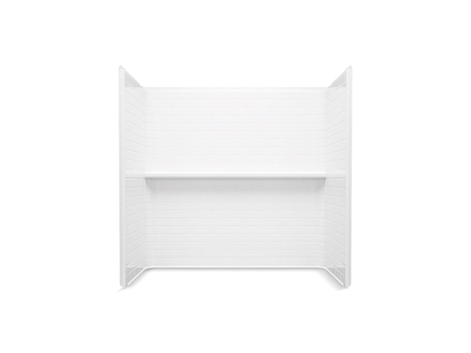 Sterling 71524106 Traverse 60" x 32" Vikrell® Bath/shower Wall Set with Aging in Place Backerboards, White