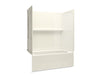 Sterling 71570128 Traverse 60" x 30" Vikrell® Bath/shower with Aging in Place Backerboards, Right Above-floor Drain, White