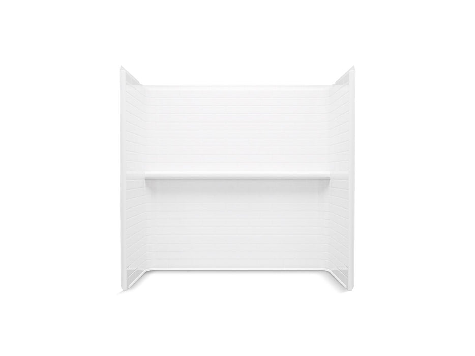 Sterling 71574106 Traverse 60" x 30" Vikrell® Bath/shower Wall Set with Aging in Place Backerboards, White