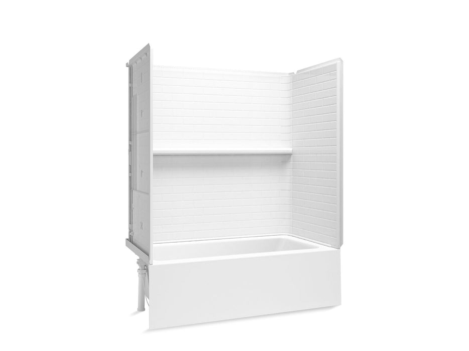 Sterling 71600110 Forum Traverse 60" x 30" Vikrell® Bath/shower, Left Drain, White