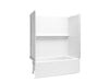 Sterling 71600116 Forum Traverse 60" x 30" Vikrell® Bath/shower with Aging in Place Backerboards, Left Drain, White