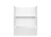 Sterling 71600122 Forum Traverse 60" x 30" Above-floor-drain Vikrell® Bath/shower, Right Drain, White
