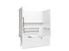 Sterling 71610115 Forum Traverse 60" x 32" Vikrell® Bath/shower with Aging in Place Backerboards, Grab Bars, and Bath Seat, L