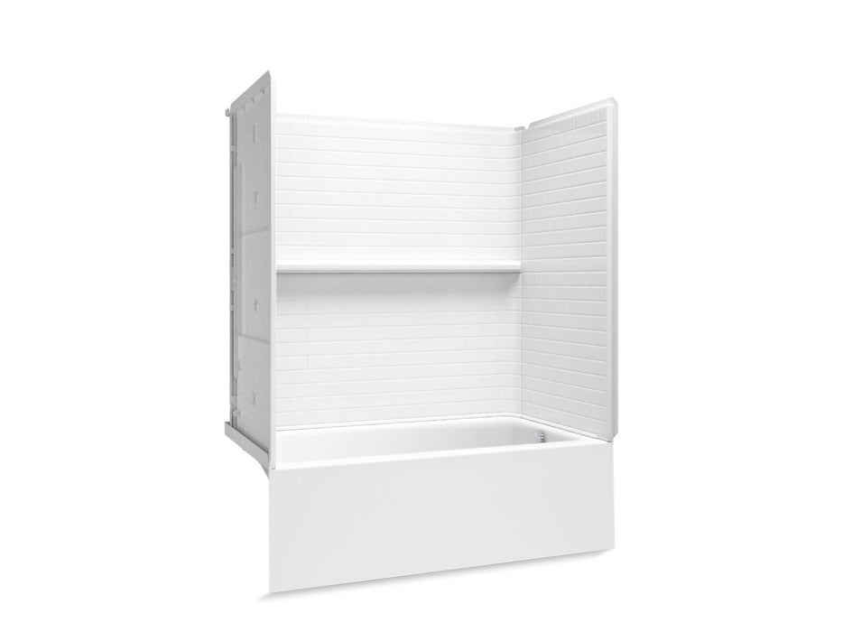Sterling 71610120 Forum Traverse 60" x 32" Vikrell® Bath/shower, Right Drain, White