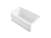 Sterling 71611120 Forum 60" x 32" Vikrell® Alcove Bath, Right Drain, White