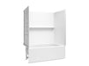 Sterling 71620118 Forum Traverse 60" x 36" Above-floor-drain Vikrell® Bath/shower with Aging in Place Backerboards, Left Drai