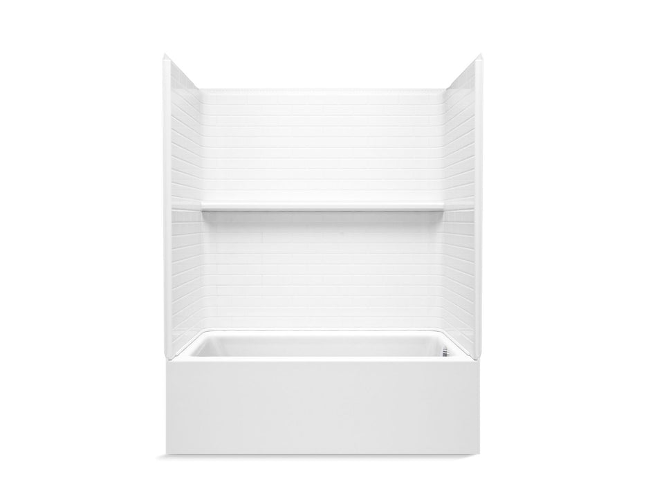 Sterling 71620120 Forum Traverse 60" x 36" Vikrell® Bath/shower, Right Drain, White