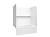 Sterling 71620120 Forum Traverse 60" x 36" Vikrell® Bath/shower, Right Drain, White