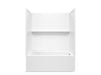 Sterling 71620122 Forum Traverse 60" x 36" Above-floor-drain Vikrell® Bath/shower, Right Drain, White